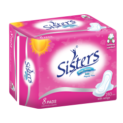 Sisters Sanitary Napkin Silk Floss (Day-use) 8's